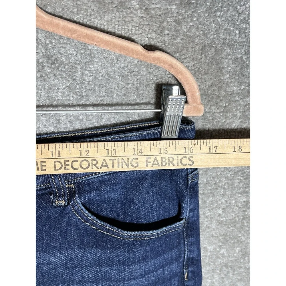 SO Low Rise Shortie Mini Jean Shorts Juniors Size 11 Blue Stretch Denim 5 Pocket - Picture 6 of 9